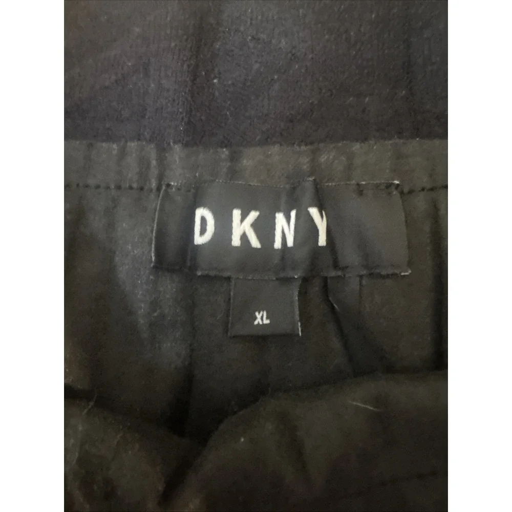 DKNY Black Faux Leather Pleated Skirt Women's Size XL NEW With Tags MSRP $99 - Picture 4 of 6